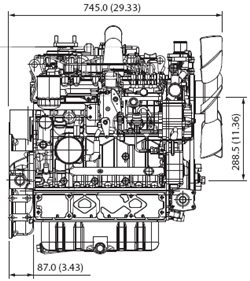 Silnik Kubota V3600-T